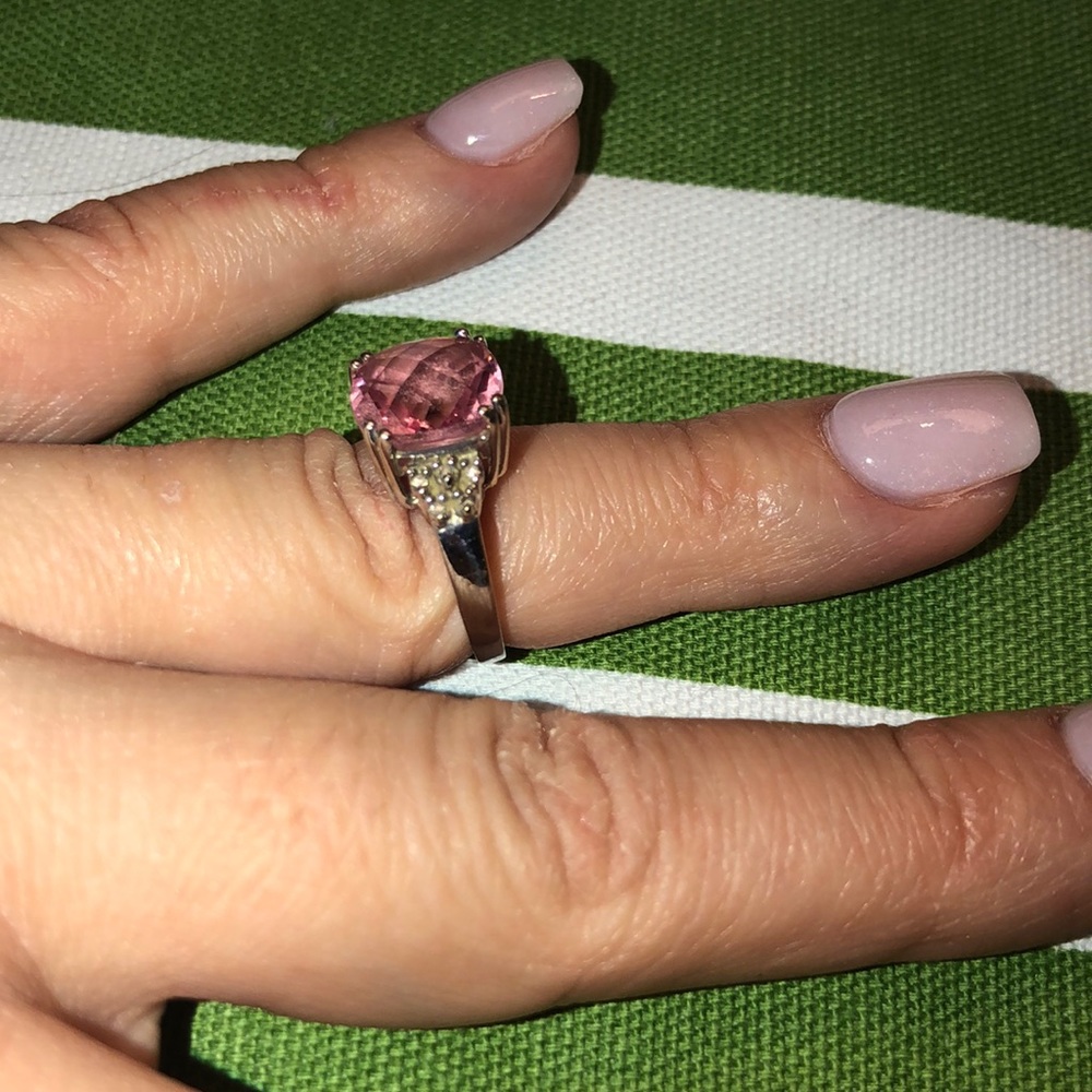 Pink sapphire cocktail ring - Picture 2 of 2
